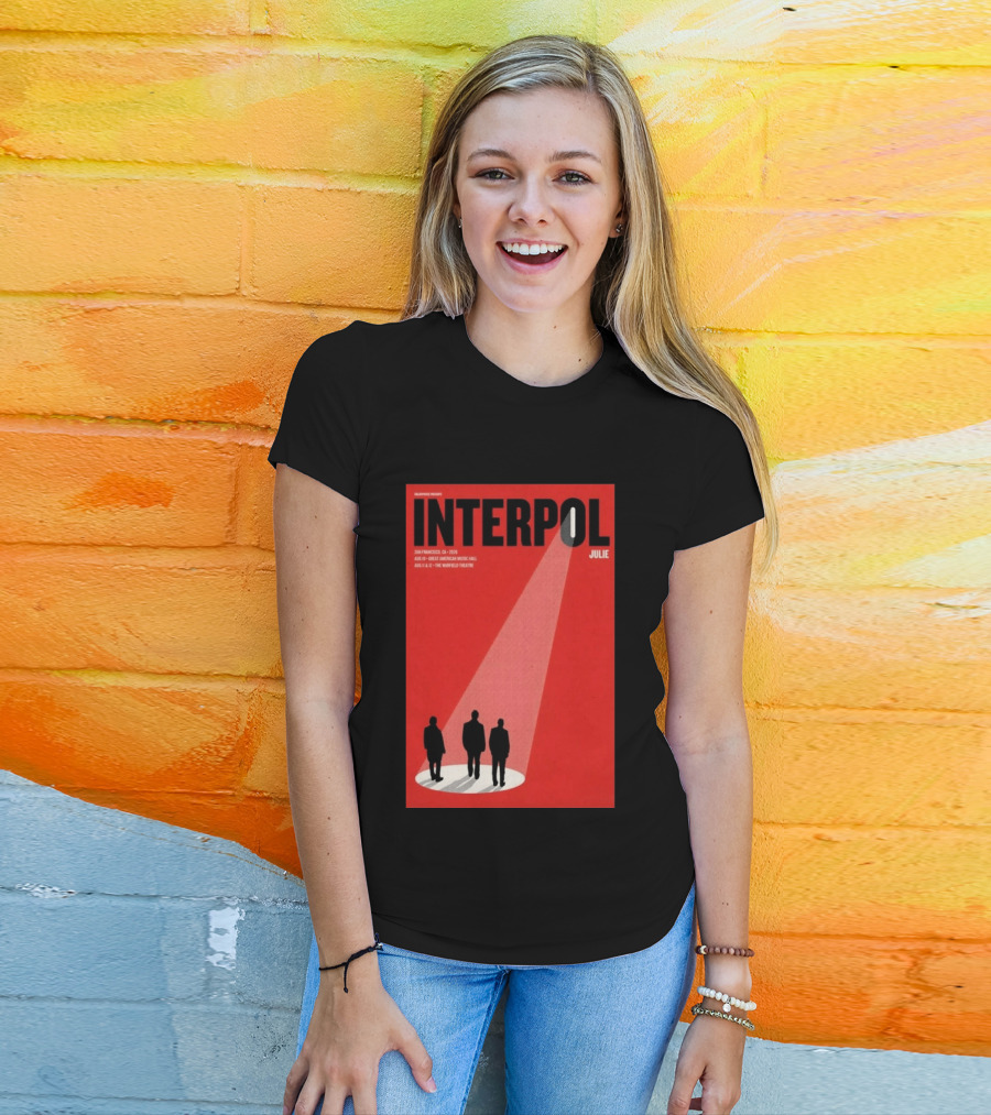 Interpol San Francisco 2026 Great American Music Hall Warfield Theatre Event Julie T-Shirt