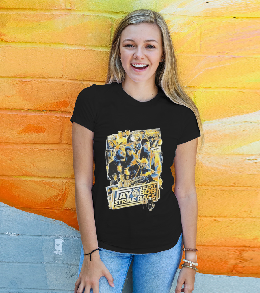 Jay And Silent Bob Strike Back Movie Collage Kevin Smith T-Shirt
