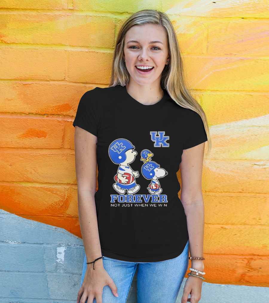 Snoopy Woodstock Charlie Brown UK Forever Not Just When We Win T-Shirt