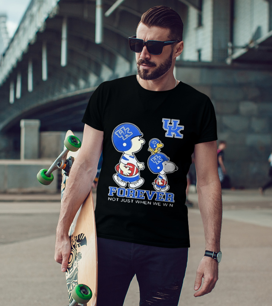 Snoopy Woodstock Charlie Brown UK Forever Not Just When We Win T-Shirt