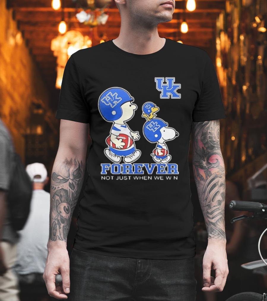 Snoopy Woodstock Charlie Brown UK Forever Not Just When We Win T-Shirt