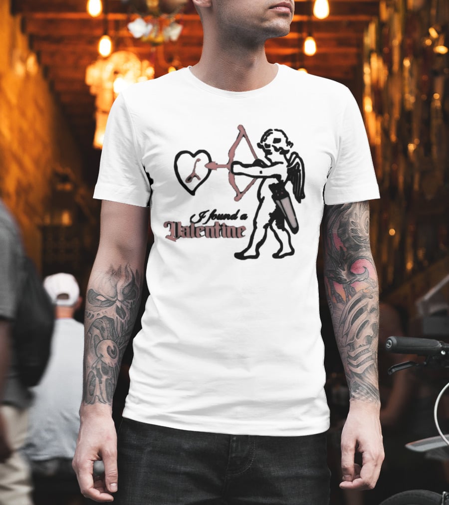 I Found A Valentine Cupid With Heart And Letter L T-Shirt