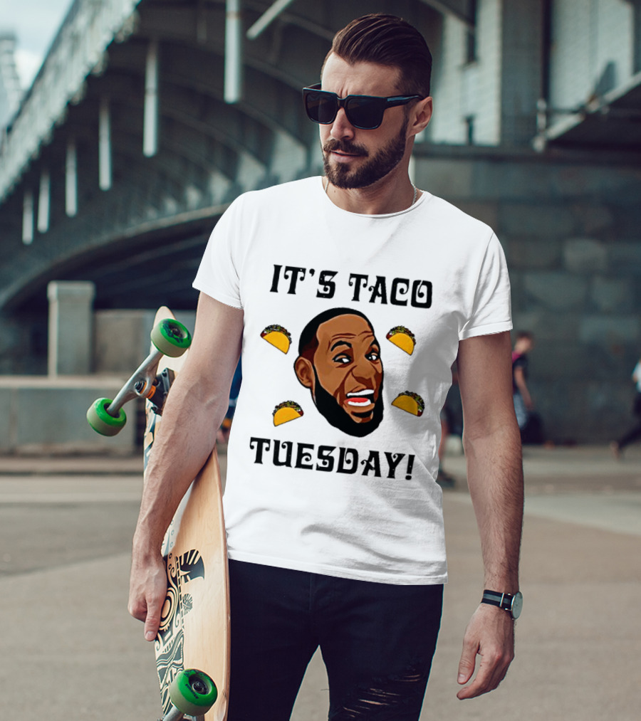 It's Taco Tuesday Meme Face With Tacos T-Shirt