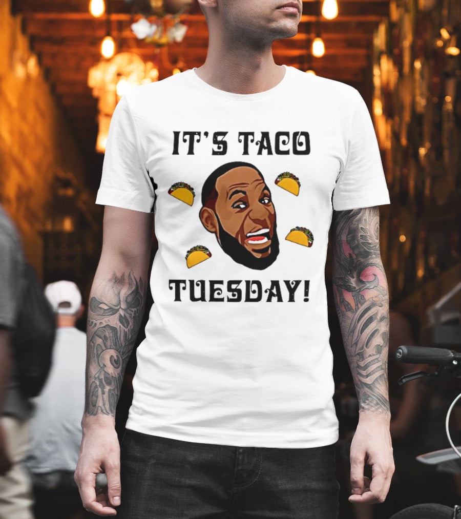 It's Taco Tuesday Meme Face With Tacos T-Shirt