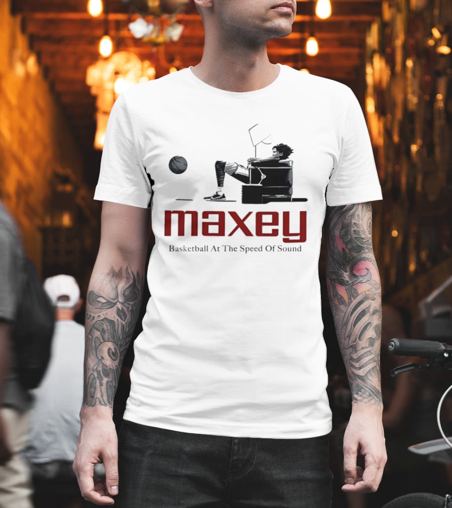 Maxey Basketball At The Speed Of Sound T-Shirt