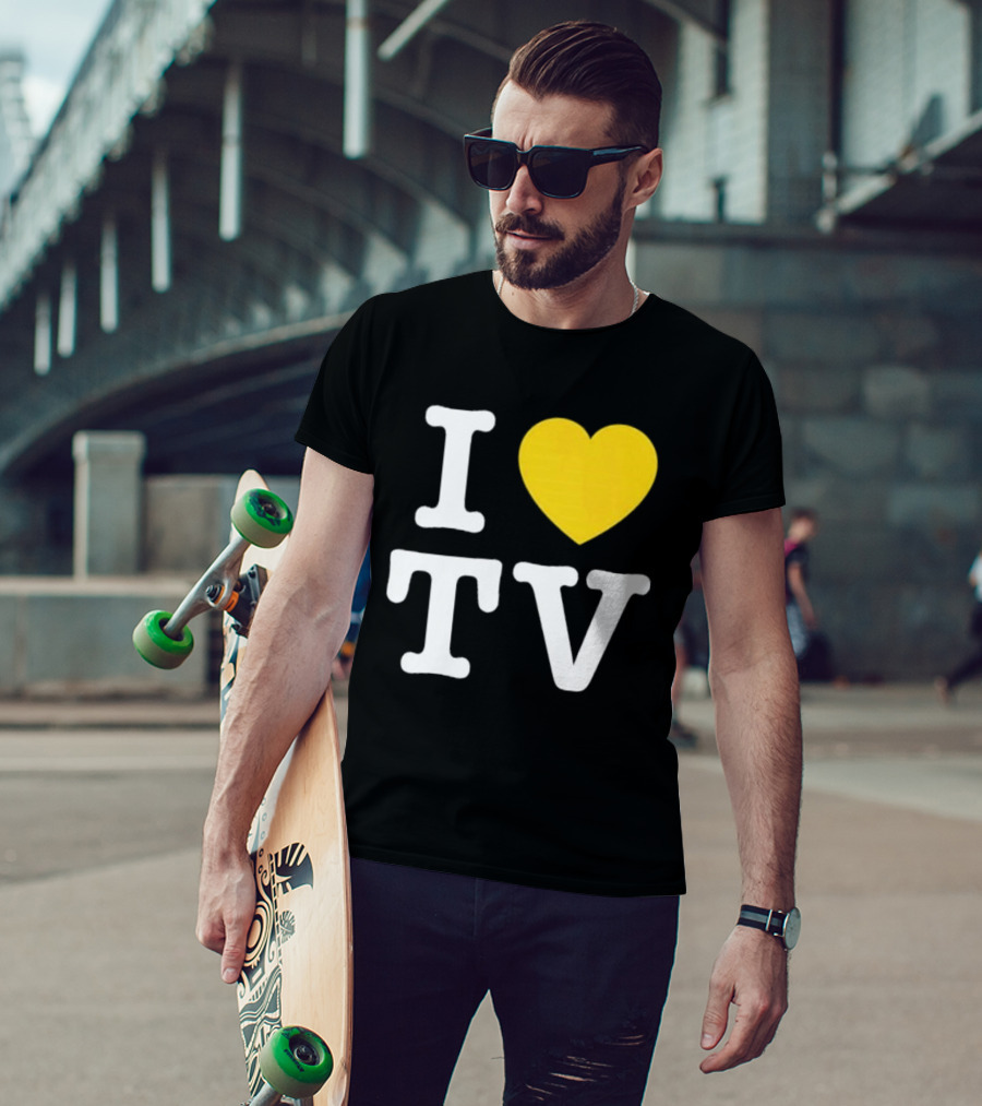 Hivemind I Love TV Heart T-Shirt