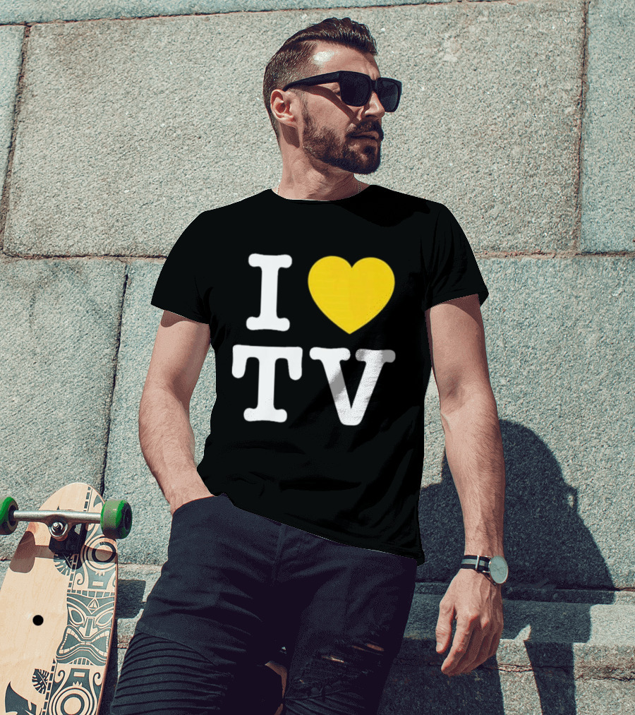 Hivemind I Love TV Heart T-Shirt