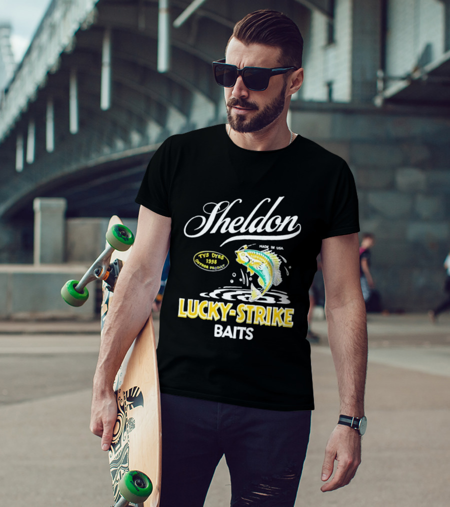 Sheldon Lucky Strike Baits Vintage 1998 Tys Dyes Outdoor Gear T-Shirt