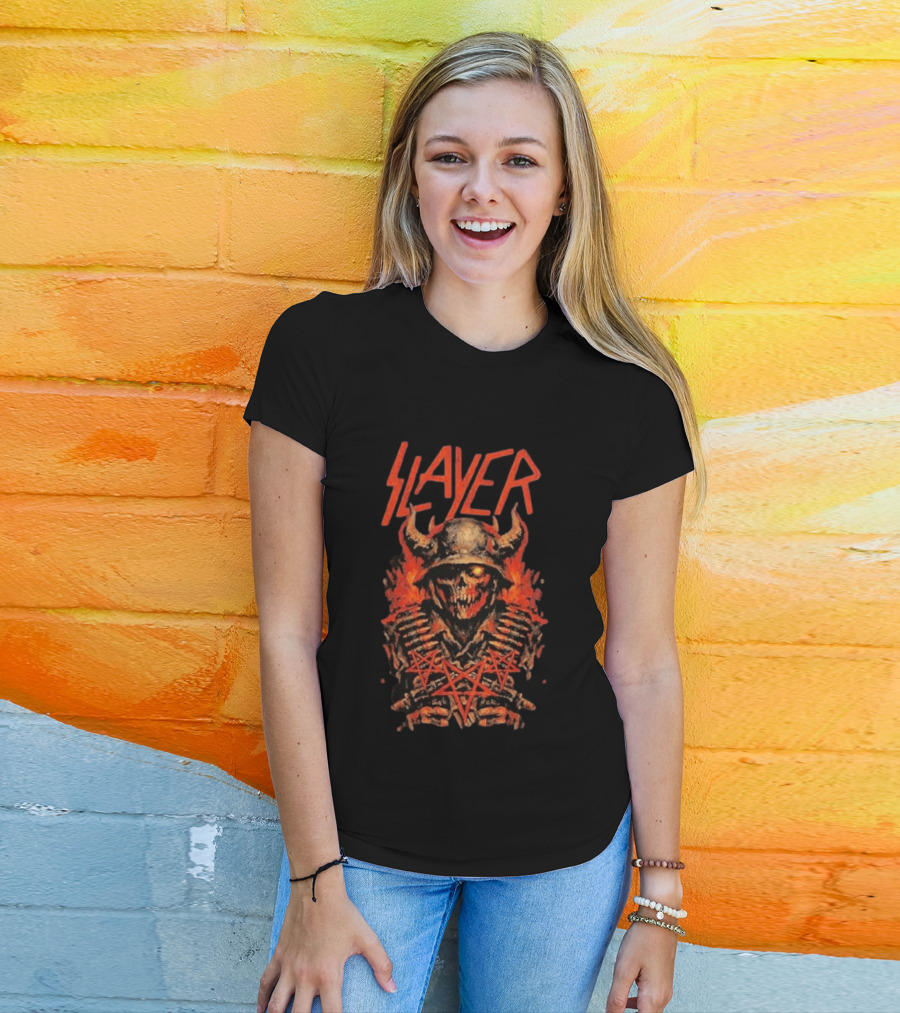 Slayer Rocklahoma Festival 2026 Pryor OK September 6 Skull T-Shirt