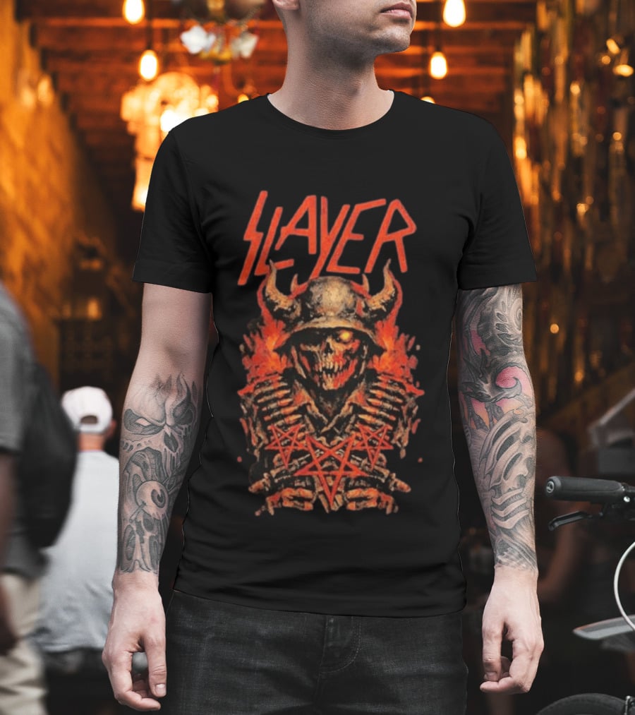 Slayer Rocklahoma Festival 2026 Pryor OK September 6 Skull T-Shirt