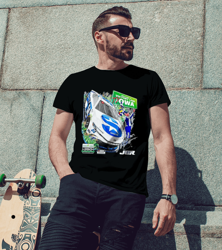 Ty Gibbs Welcome To Victory Lane Iowa Corn 350 NASCAR Cup Series JGR T-Shirt