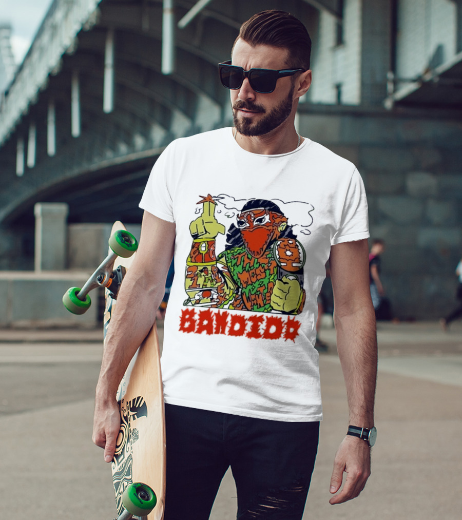 Most Wanted Bandido Lucha Libre Wrestler Suplex Champion T-Shirt