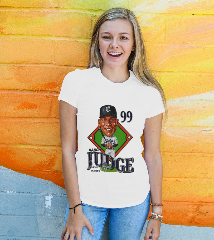 Aaron Judge New York Yankees Player 99 Caricature T-Shirt