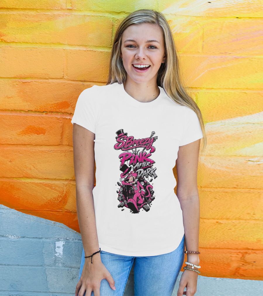 SBreezy Pink After Dark Cartoon T-Shirt