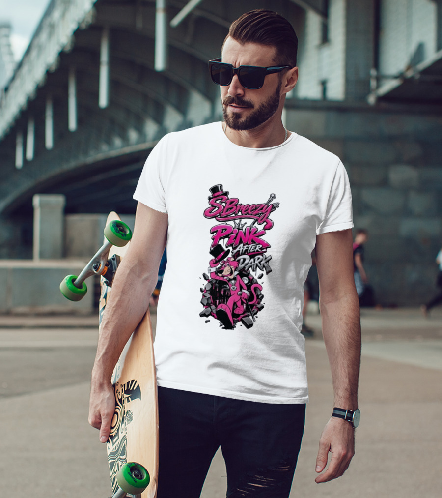 SBreezy Pink After Dark Cartoon T-Shirt