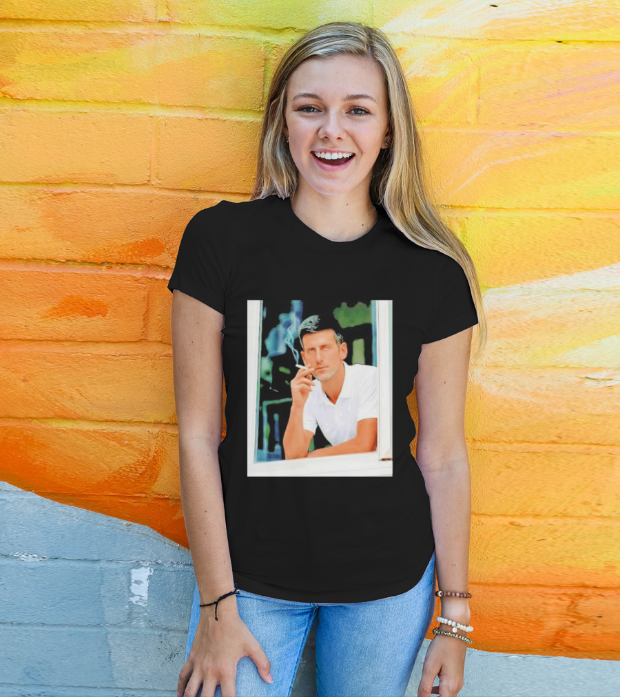 Novak Djokovic Smoking Tennis ATP Champion T-Shirt