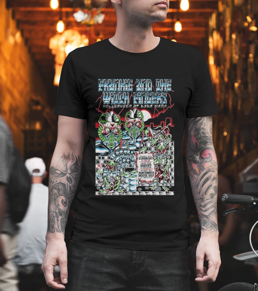 Frankie And The Witch Fingers HollerWEEN At Badu Waga Seattle WA Oct 29 31 2026 Monster Zookraught Peyote Ugly T-Shirt