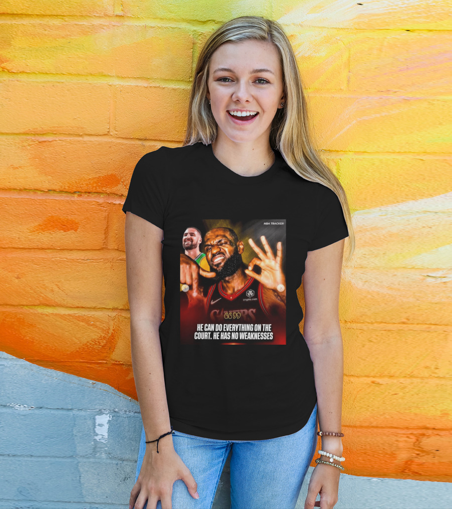 He Can Do Everything On The Court He Has No Weaknesses Crypto Lakers NBA Tracker T-Shirt