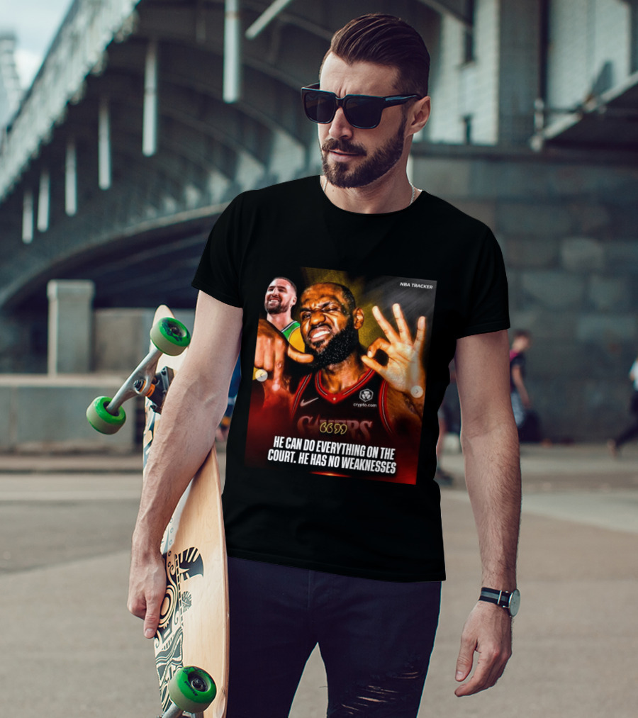 He Can Do Everything On The Court He Has No Weaknesses Crypto Lakers NBA Tracker T-Shirt