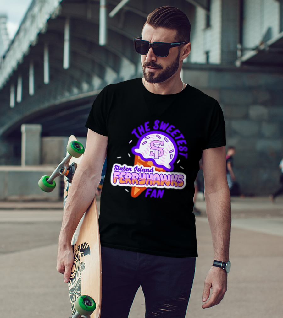 Staten Island Ferryhawks The Sweetest Fan Ice Cream Cone T-Shirt