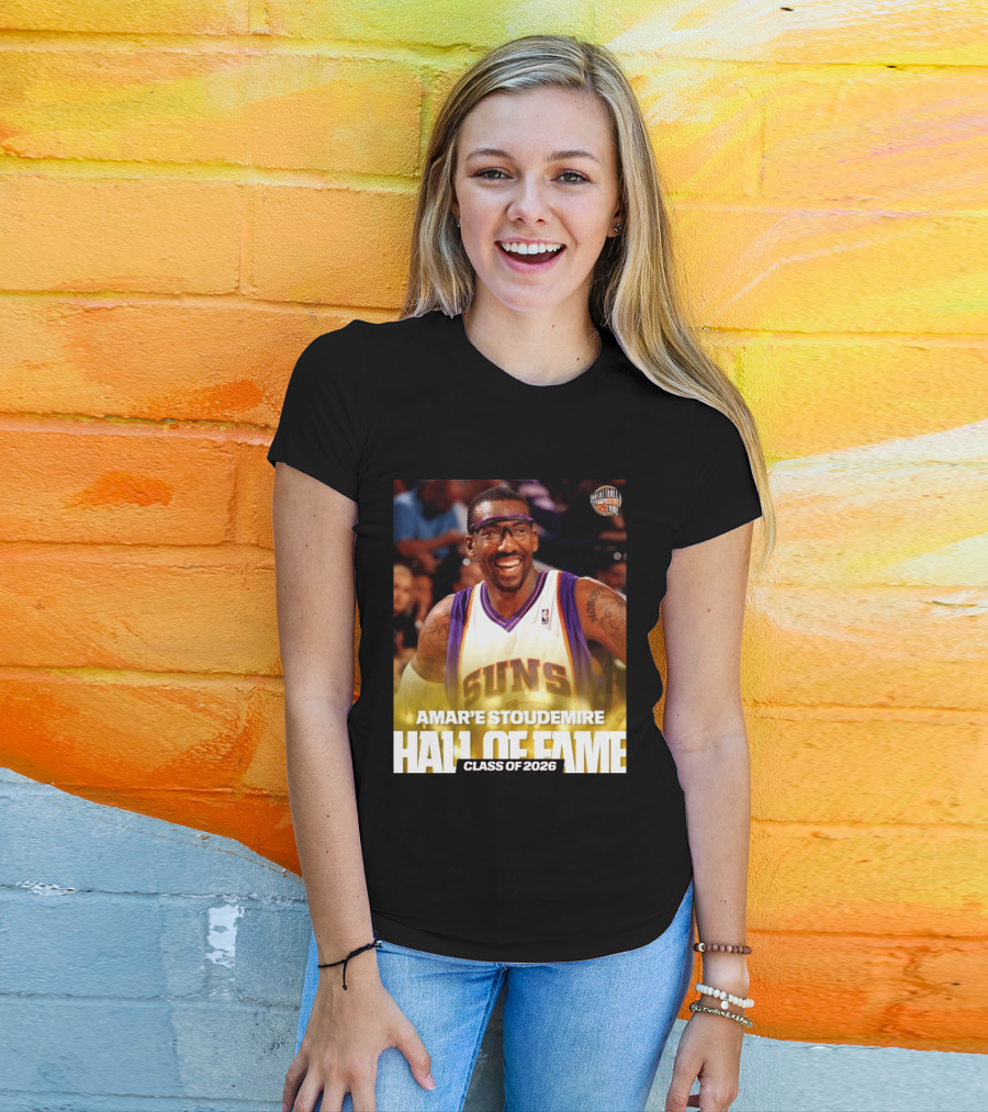 Amar'e Stoudemire Basketball Hall Of Fame Class Of 2026 Suns T-Shirt
