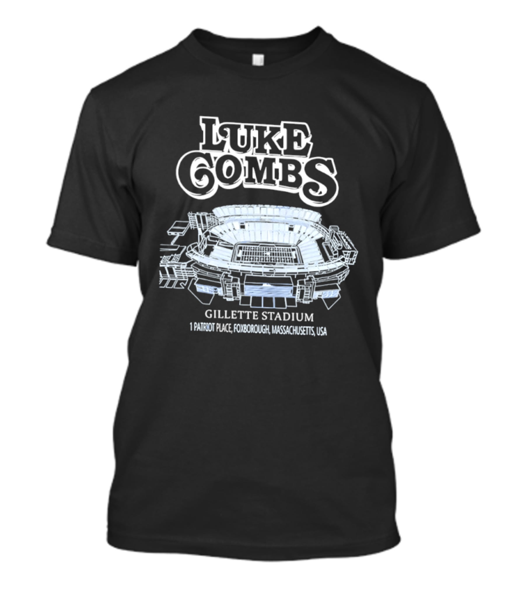 Luke Combs Gillette Stadium 1 Patriot Place Foxborough Massachusetts USA T-Shirt