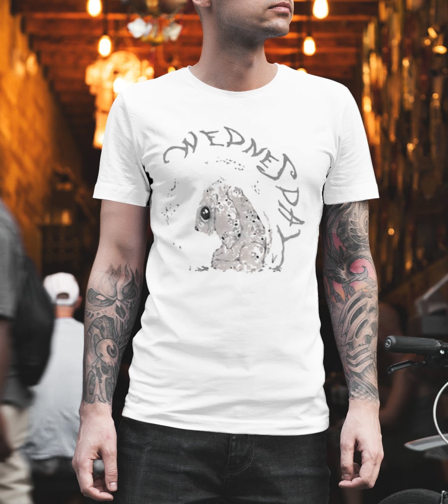 Wednesday Sad Puppy Gothic Creepy T-Shirt