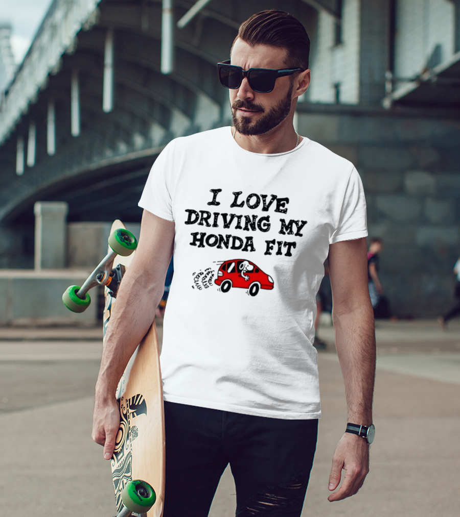 I Love Driving My Honda Fit With Snoopy T-Shirt