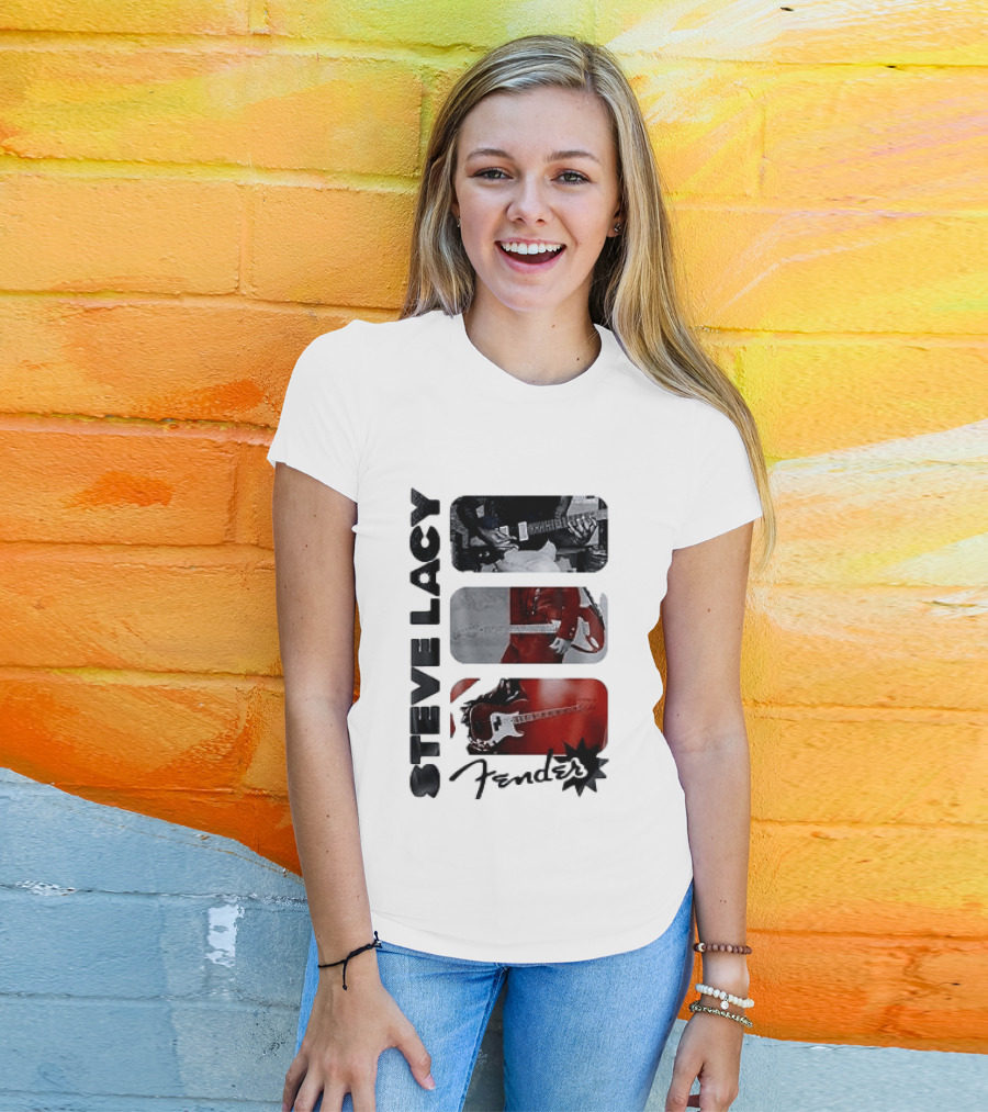 Steve Lacy Fender Oh Yeah Tour Guitar T-Shirt