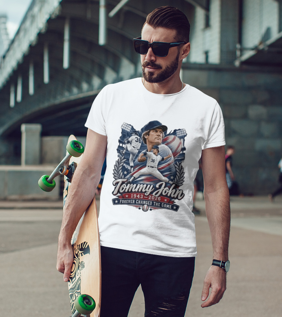 Tommy John 1943 2026 Baseball Legend Forever Changed The Game T-Shirt