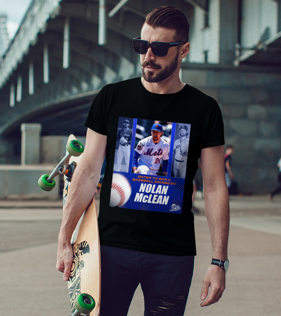 Enter To Win A Baseball Signed By Nolan McLean Mets 26 Celebrating 25 Years T-Shirt