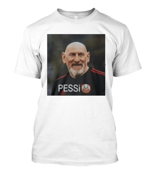 Pessi Clown Meme With AC Milan Jersey Featuring Bald Elderly Man T-Shirt
