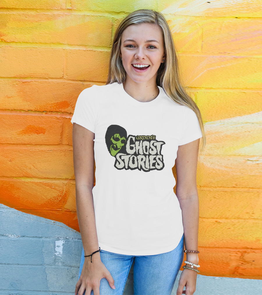 Grimm's Ghost Stories Spooky Horror Green Face T-Shirt