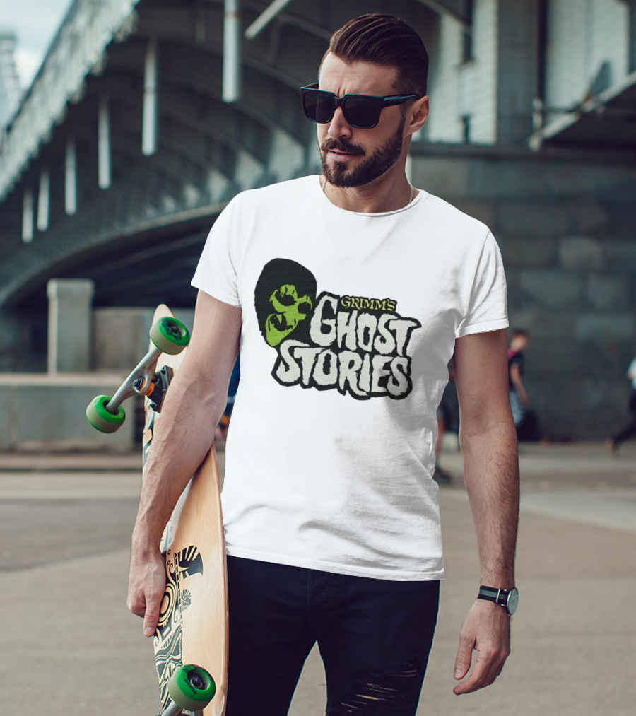 Grimm's Ghost Stories Spooky Horror Green Face T-Shirt