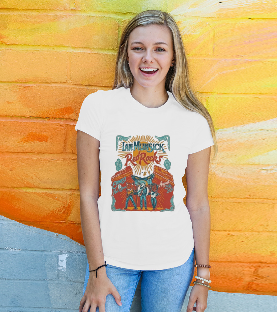 Ian Munsick Red Rocks August 25th 2026 Ernest Ned LeDoux T-Shirt