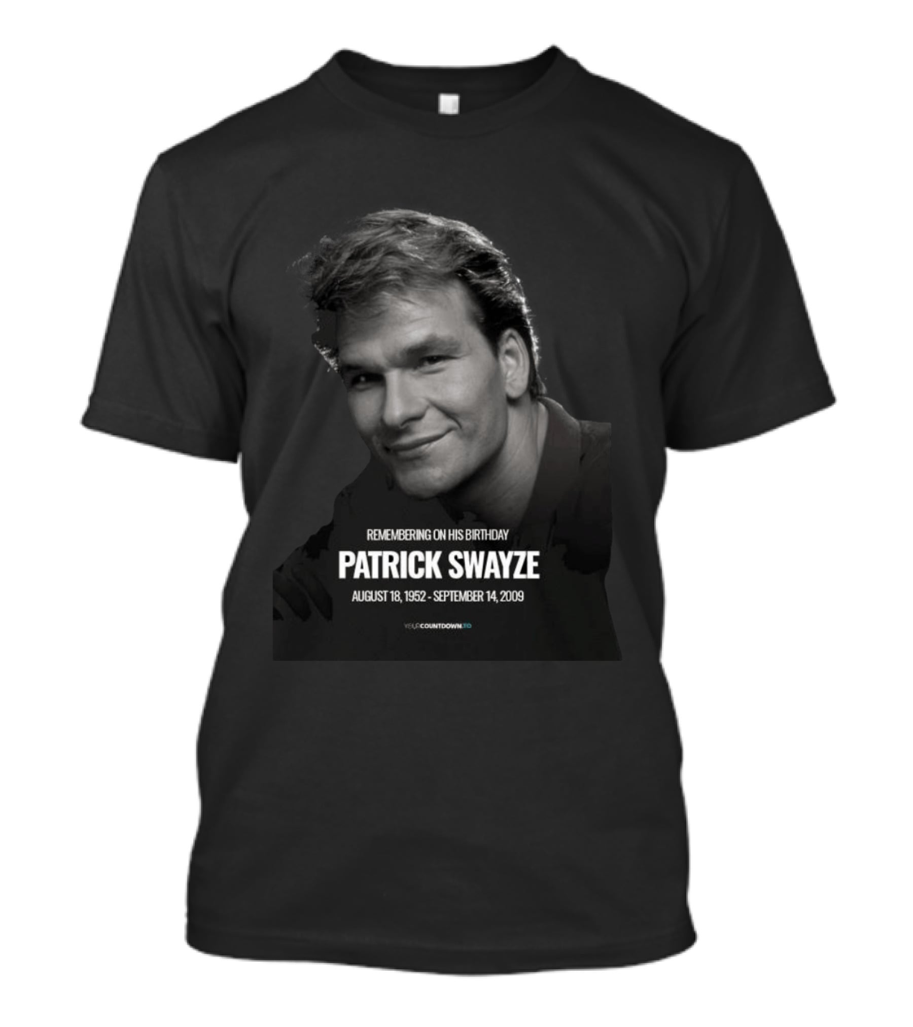 Remembering On His Birthday Patrick Swayze August 18 1952 September 14 2009 Celebration T-Shirt