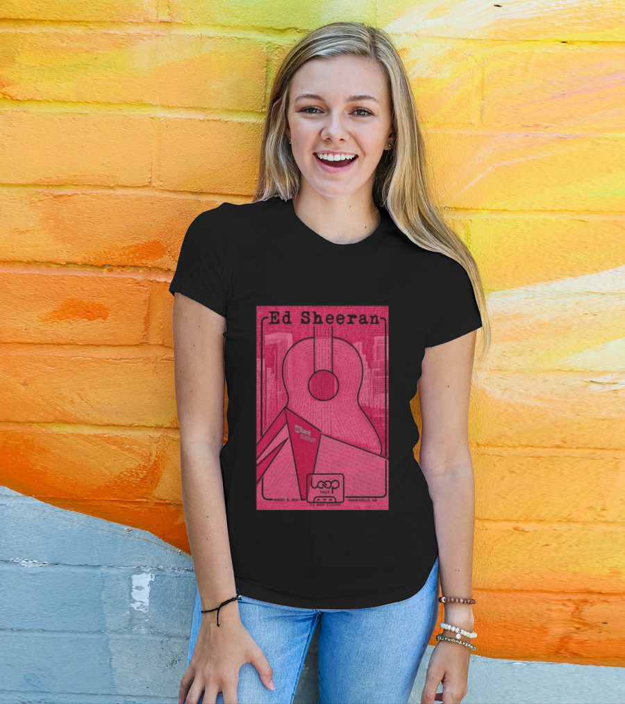 Ed Sheeran Loop Tour August 15 2026 U.S. Bank Stadium Minneapolis MN T-Shirt
