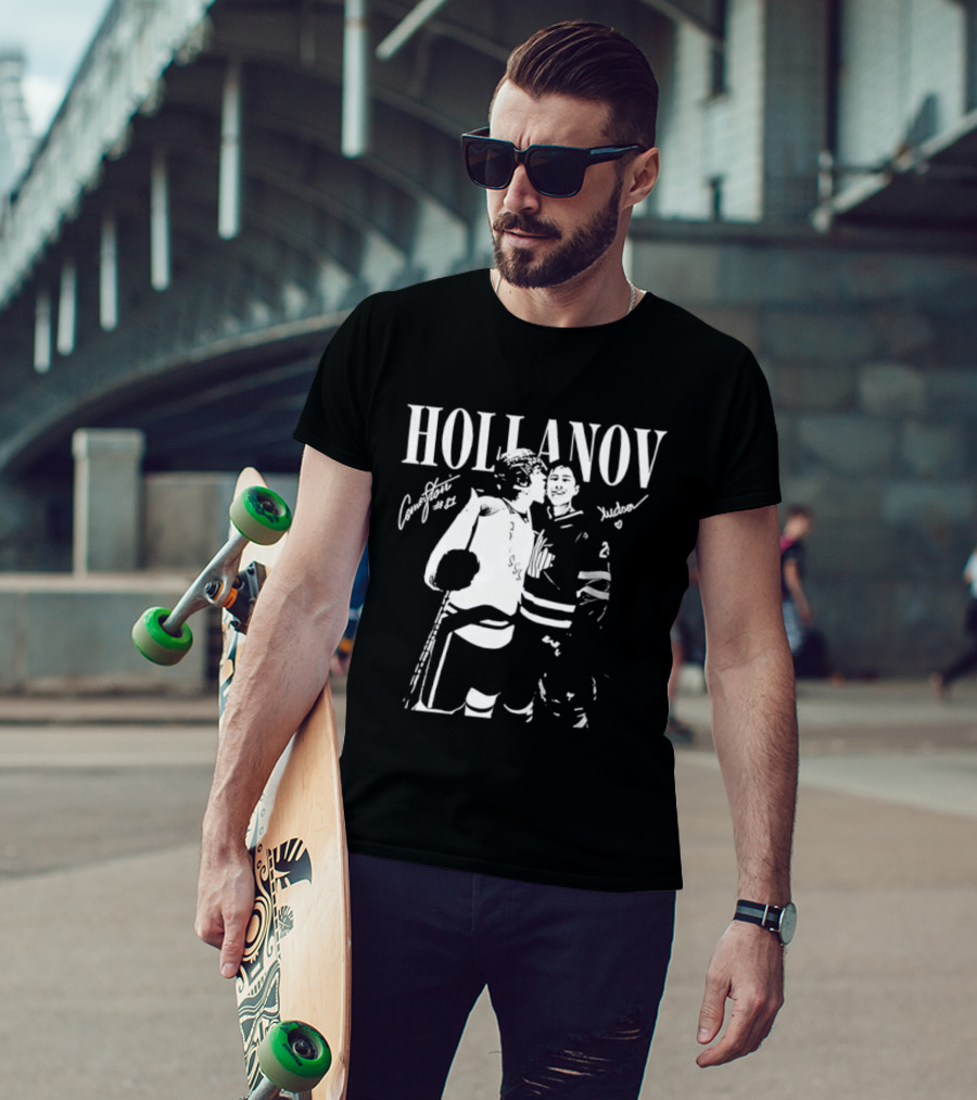 Hollanov Comorston Hudson No 87 Autographs T-Shirt