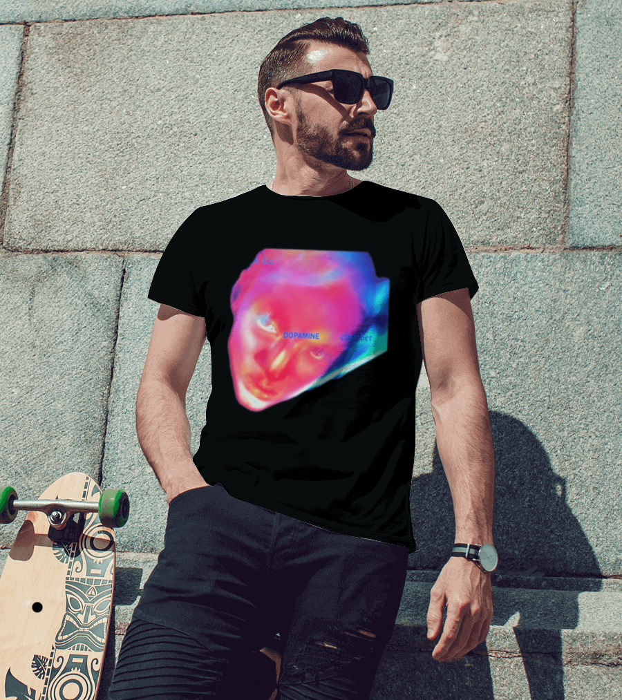 Fontaines D.C. Dopamine Chamber Album Cover Art Face T-Shirt