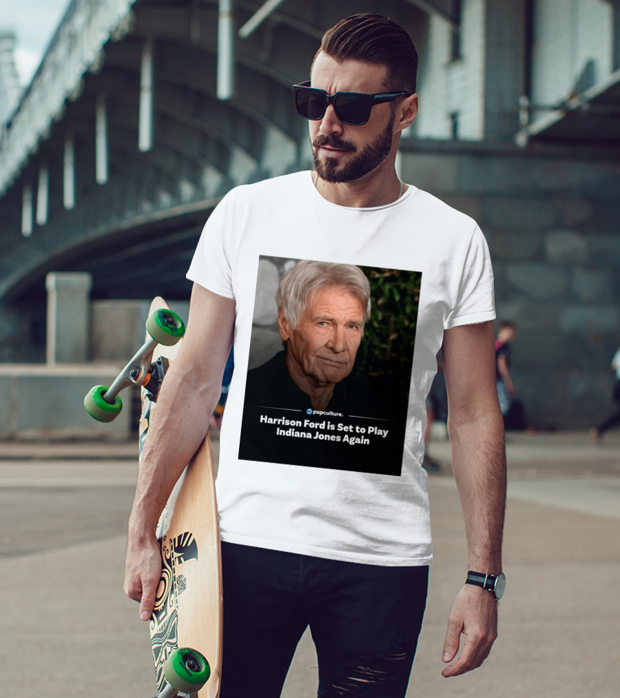 Harrison Ford Indiana Jones Return Announcement Popculture Update T-Shirt