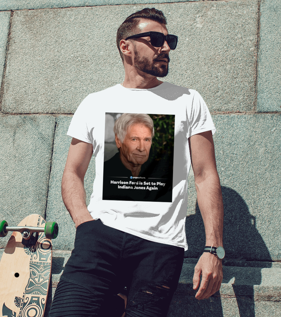 Harrison Ford Indiana Jones Return Announcement Popculture Update T-Shirt