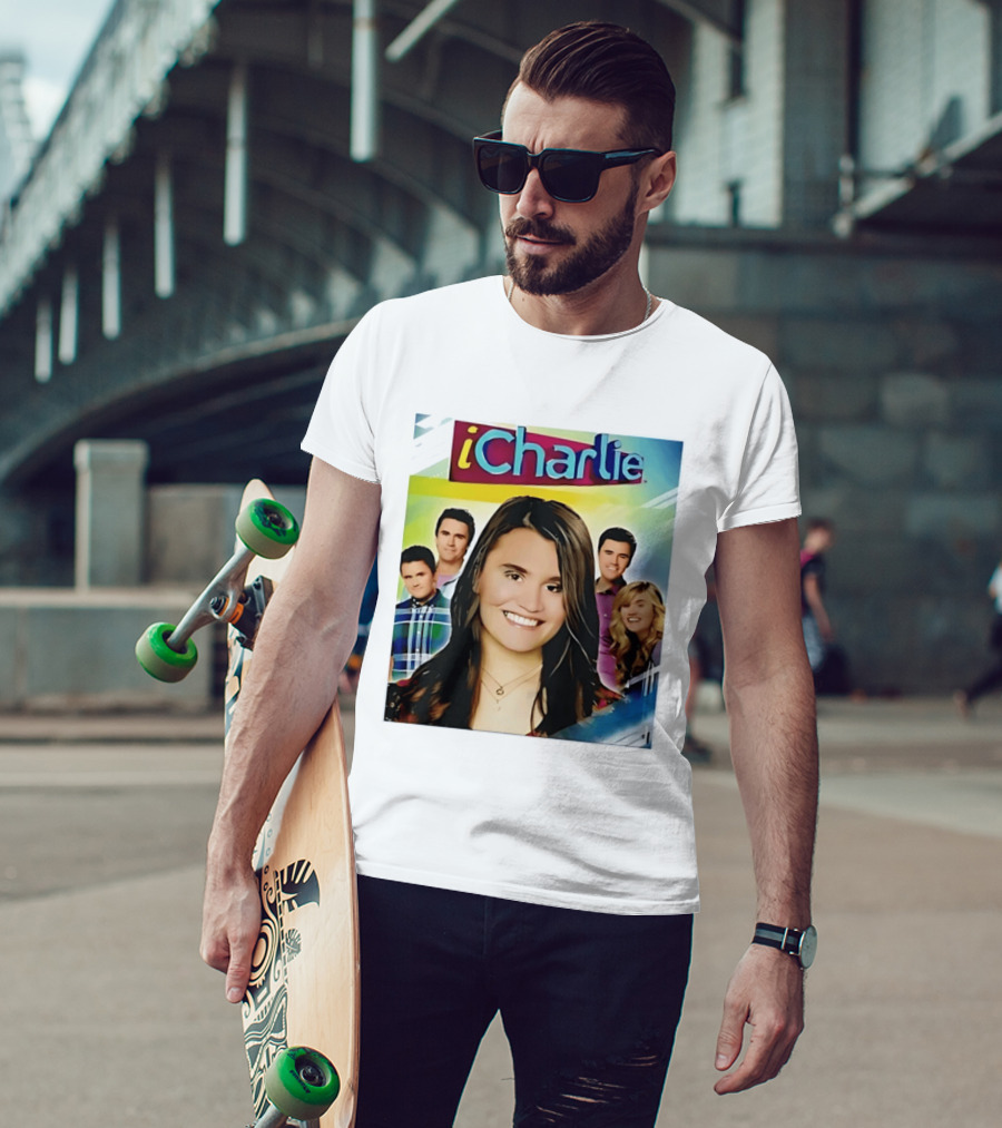 ICharlie Pop Culture Cast Television Show Iconic Faces T-Shirt