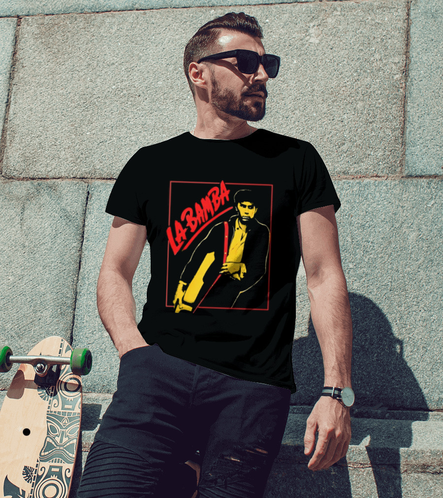 Ritchie Valens La Bamba Rock And Roll Iconic Yellow Red T-Shirt