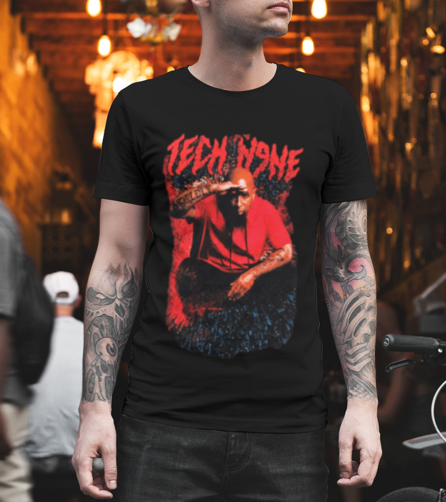 Strange Music Tech N9ne Salute Red Black T-Shirt