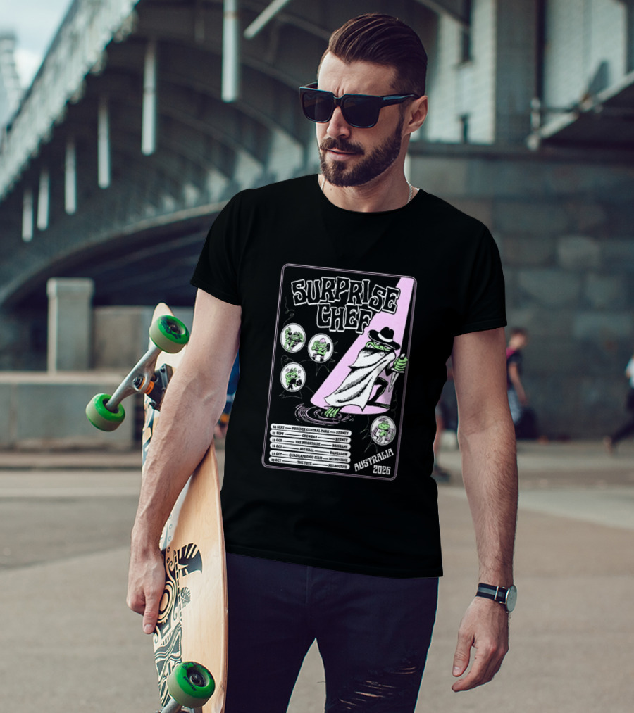 Surprise Chef 2026 Australia Tour Dates Sydney Brisbane Melbourne T-Shirt