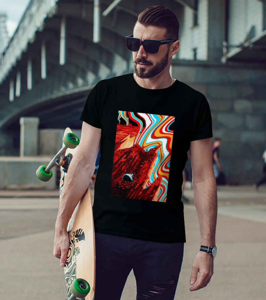 Gov't Mule Livingston MT August 18 2026 Event Psychedelic Swirls Alien Landscape T-Shirt