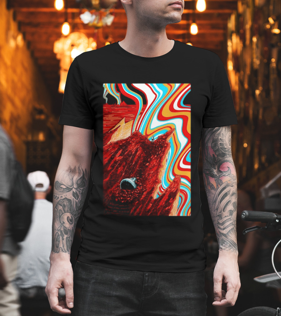 Gov't Mule Livingston MT August 18 2026 Event Psychedelic Swirls Alien Landscape T-Shirt