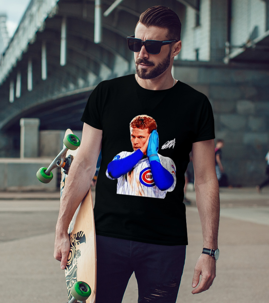 Ian Happ Chicago Cubs MLB Baseball Player With Cubs T-Shirt
