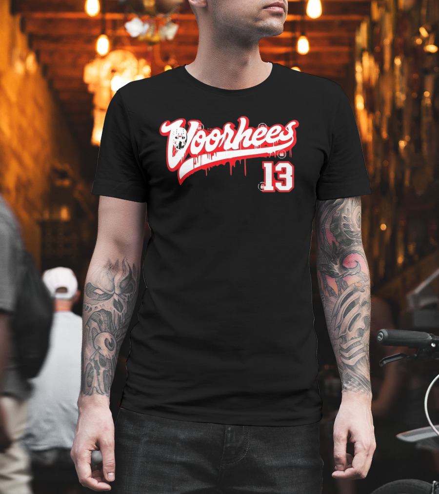 Jason Voorhees Mask Dripping Blood 13 Hockey Friday The 13th T-Shirt