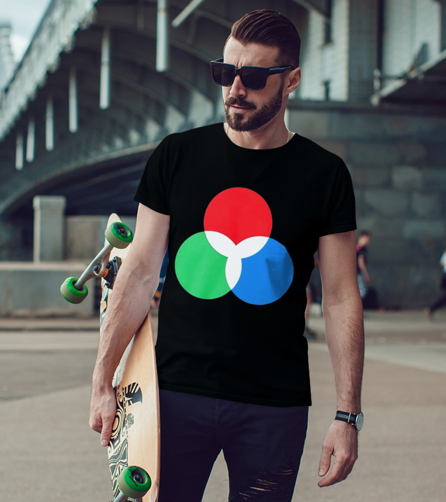 RGB Color Model Venn Diagram Red Green Blue T-Shirt